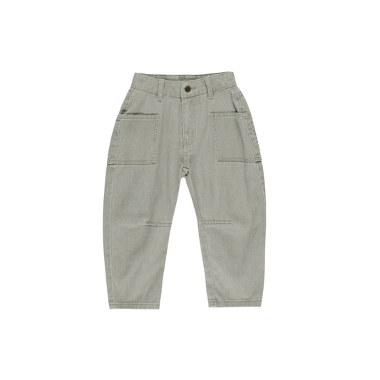 Barrel Pant - Washed Laurel