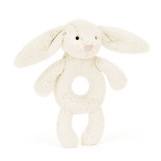 Ring Rattle - Bashful Cream Bunny