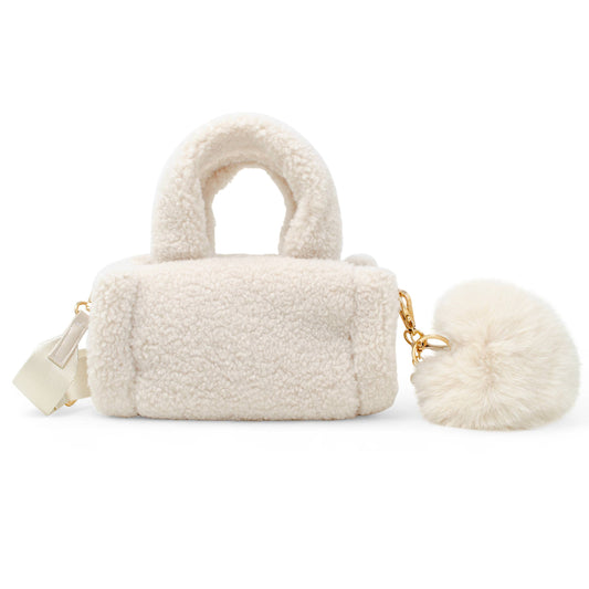 Cozy Cloud Mini Duffle Bag- Beige