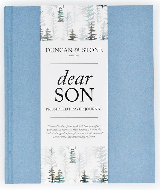 Dear Son Childhood Keepsake Book- Cream