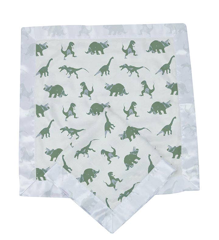 Blankie- Green Dinosaurs