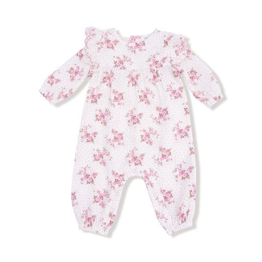 Ruffle Romper - Belle Rosette Dot