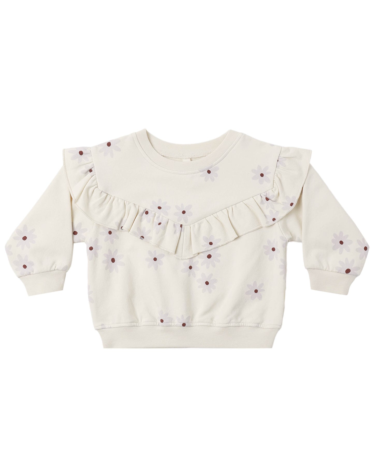 QM Ruffle Fleece Set- Blue Daisy