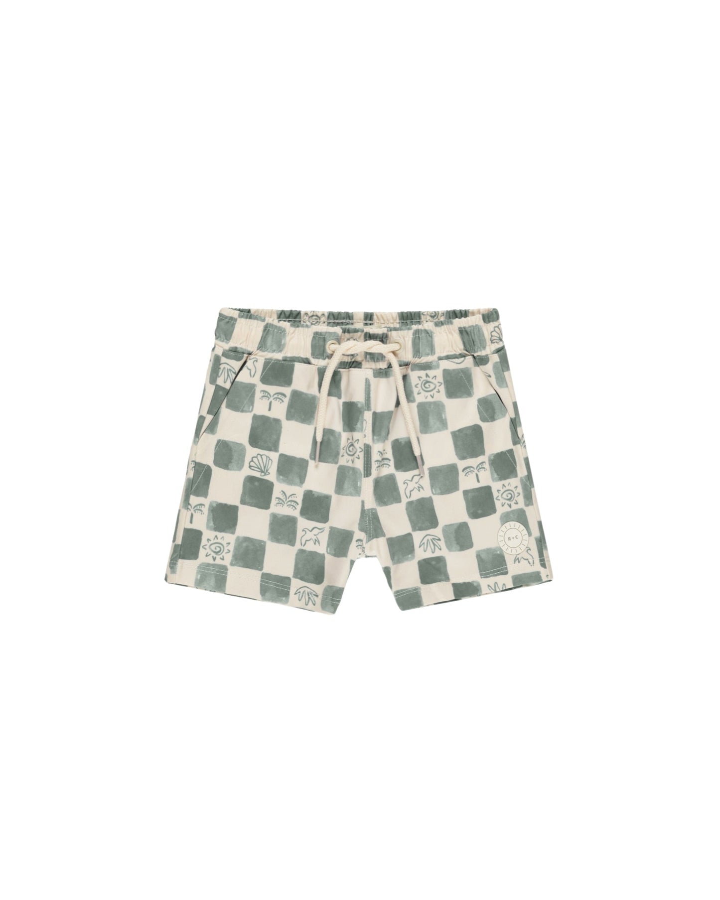 R+C Boardshort - Coastal Check