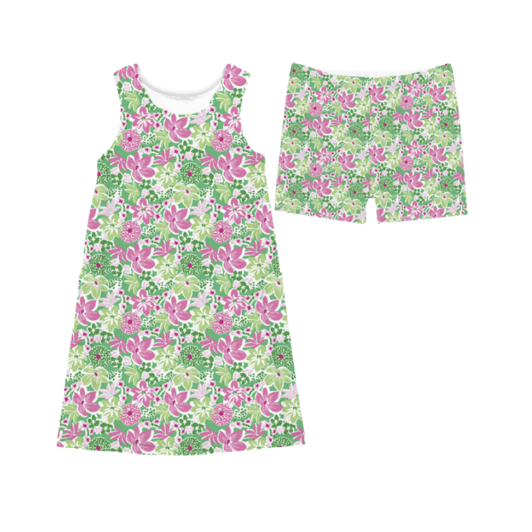 Tennis Dress & Shorts - Botanical Flowers