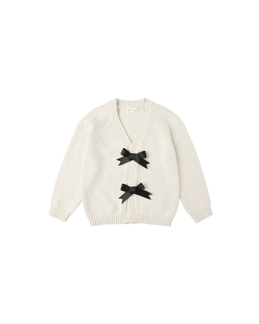 Bow Cardigan- Natural