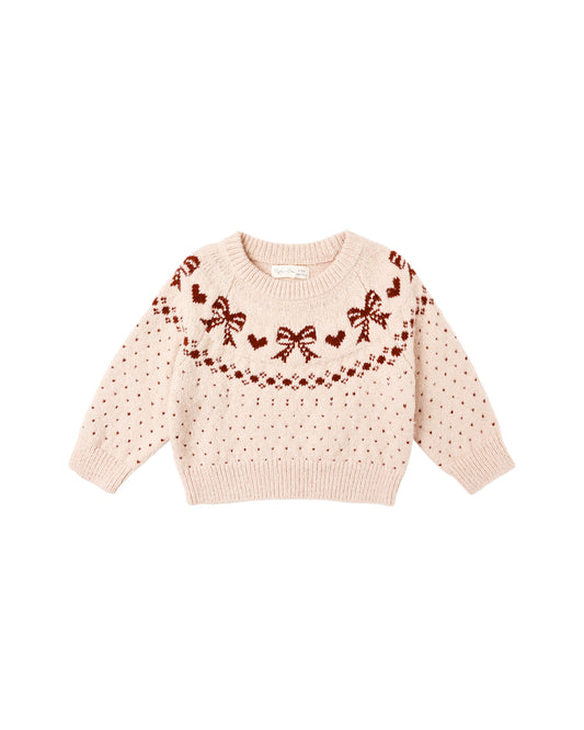 Fair Isle Sweater- Bows