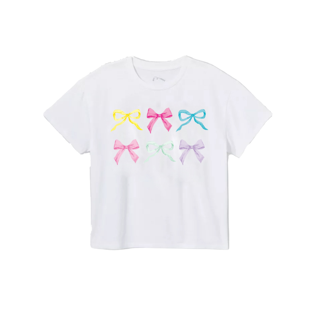 Lil Bows Tee - White