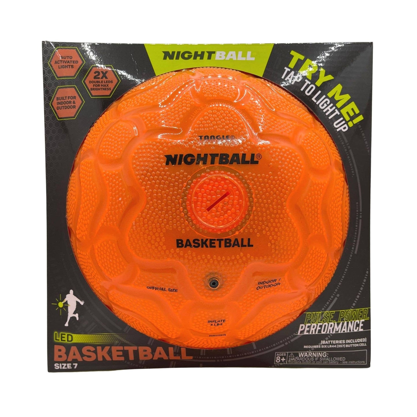 NightBall® Light-Up LED Basketball: Orange