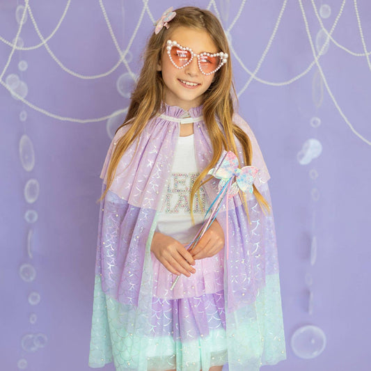Mermaid Pearl Cape- Age 3-6