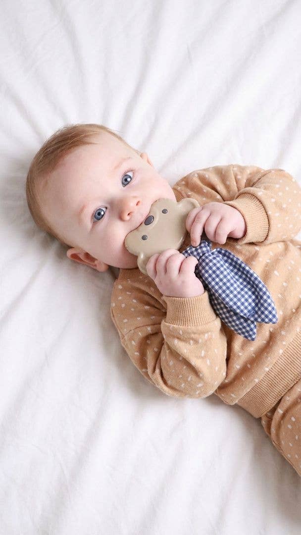 Crinkle Crew- Taupe Bear