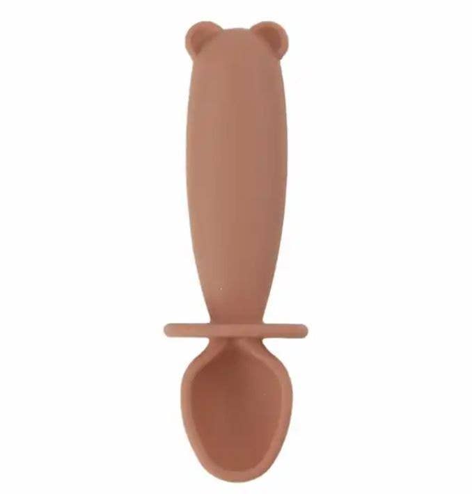 SILI SPOON & FORK TEETHER SET- Gold