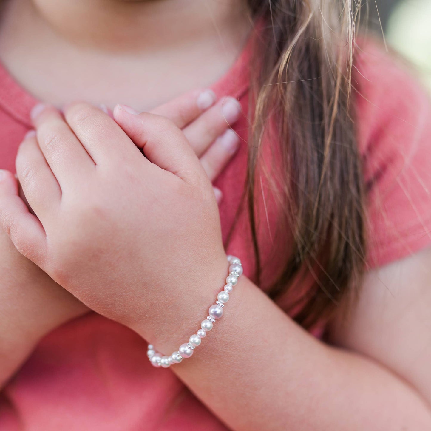 Remi Pink & White Pearl Bracelet