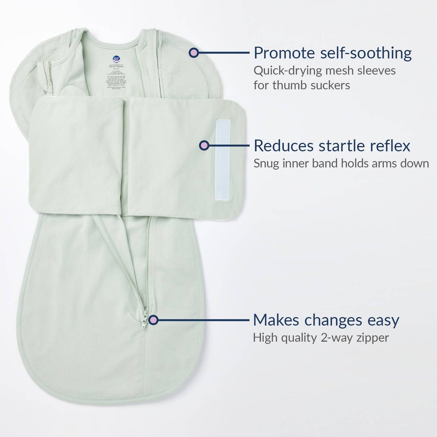 Weighted Transitional Swaddle - Sage