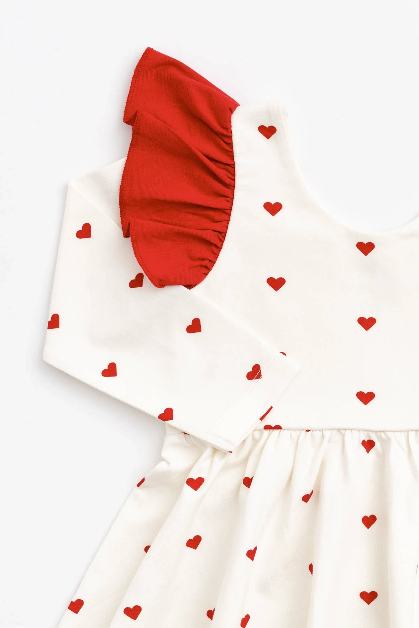 Ruffle Let's Dance Dress - Tiny Hearts