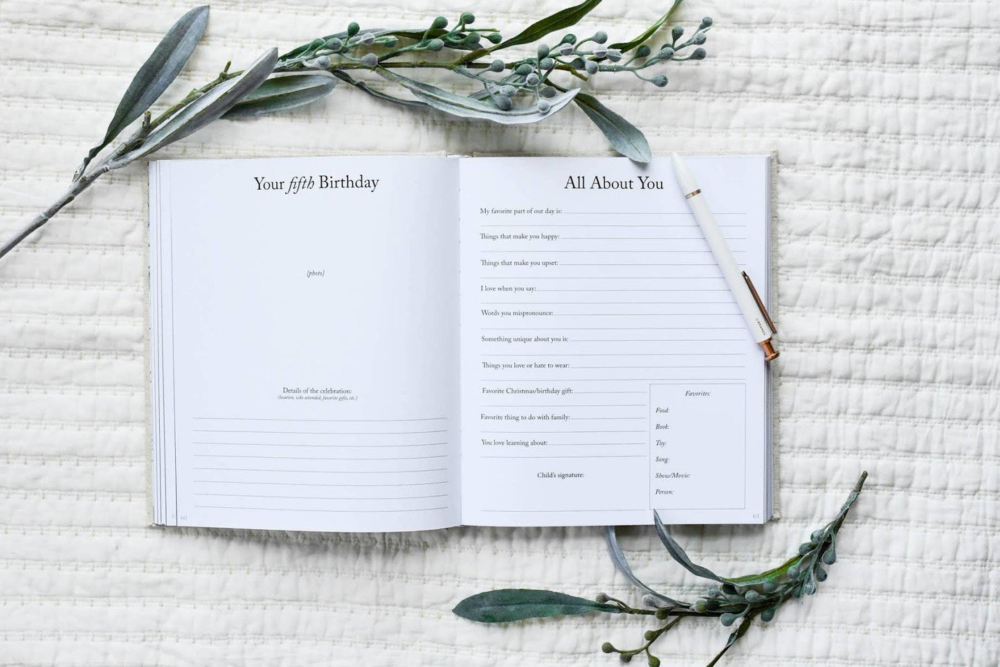 Dear Son Childhood Keepsake Book- Cream