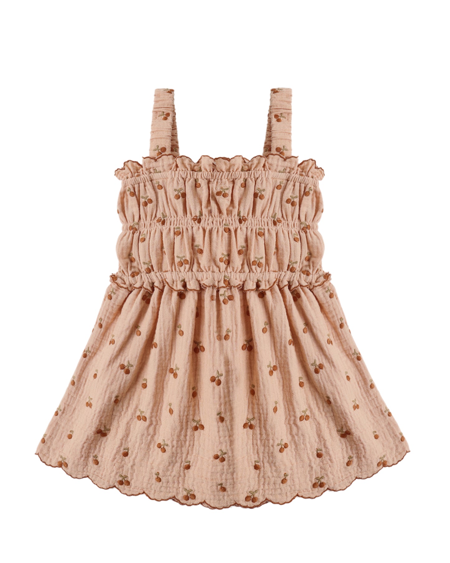 Smocked Tank & Short Set- Cherry