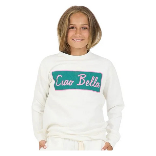 Ciao Bella Crewneck - White