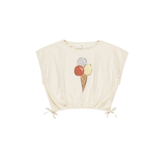 Cropped Cinch Tee - Gelato