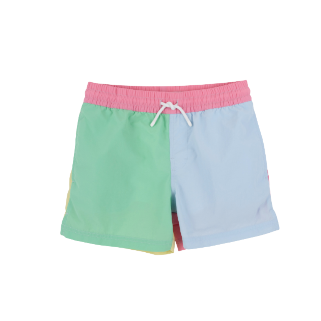 Colorblock Swim-Green/Blue/Yellow/Pink