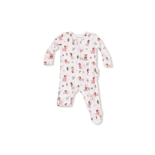 AD Ruffle Footie - Cowgirl Dogs