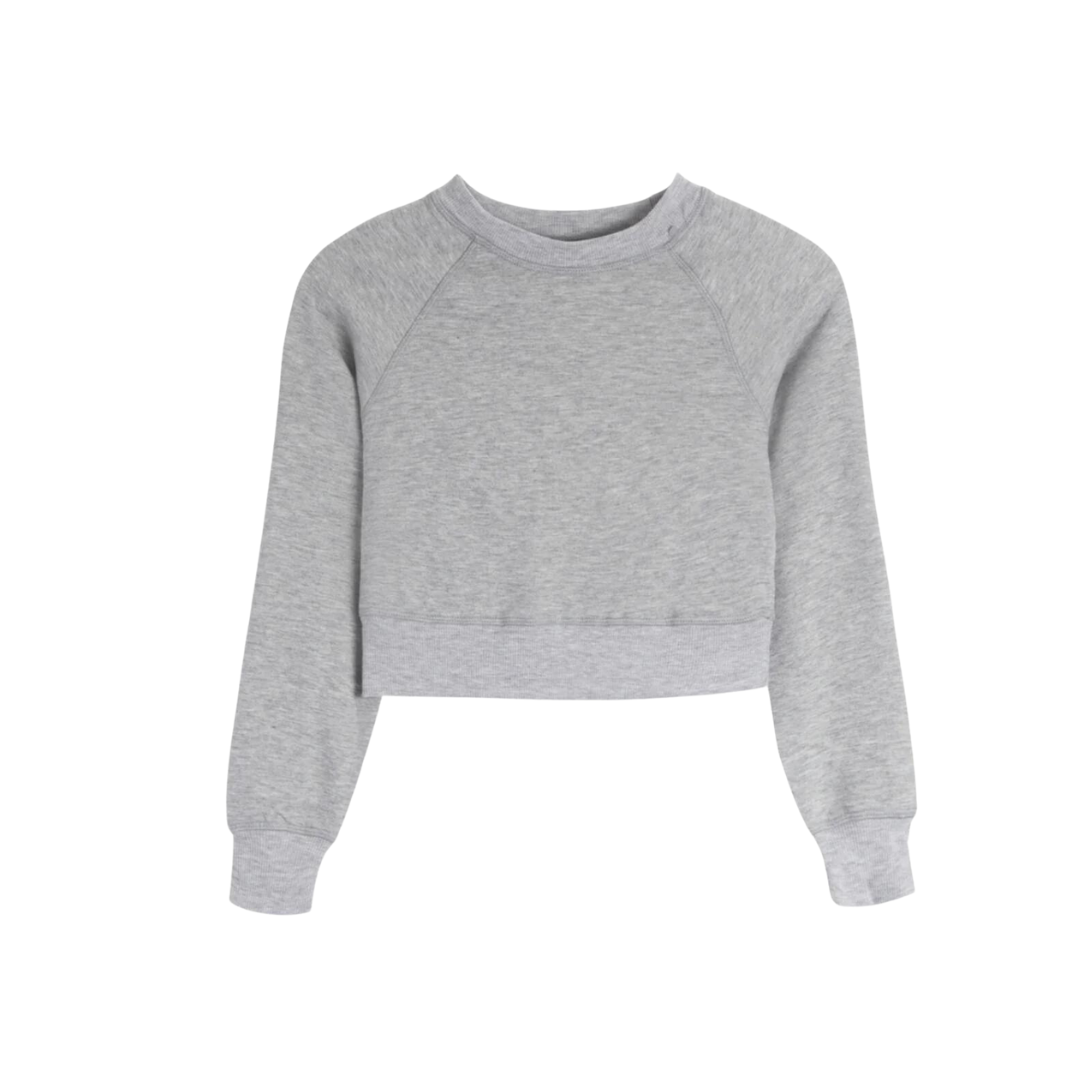 Cloud Crew Neck Top - Heather Grey