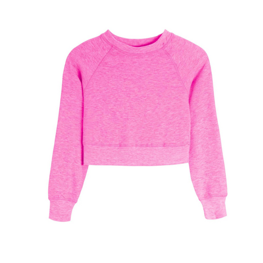 Cloud Crew Neck Top - Begonia Pink