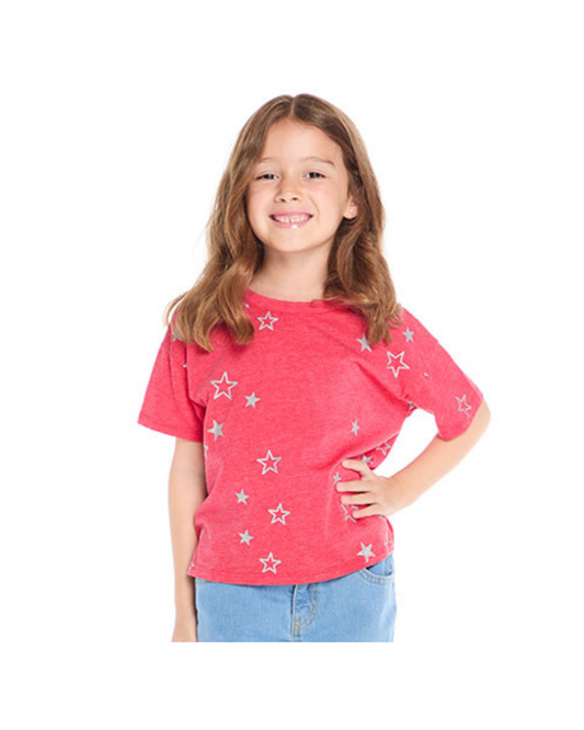Tee - Crimson Gitter Stars