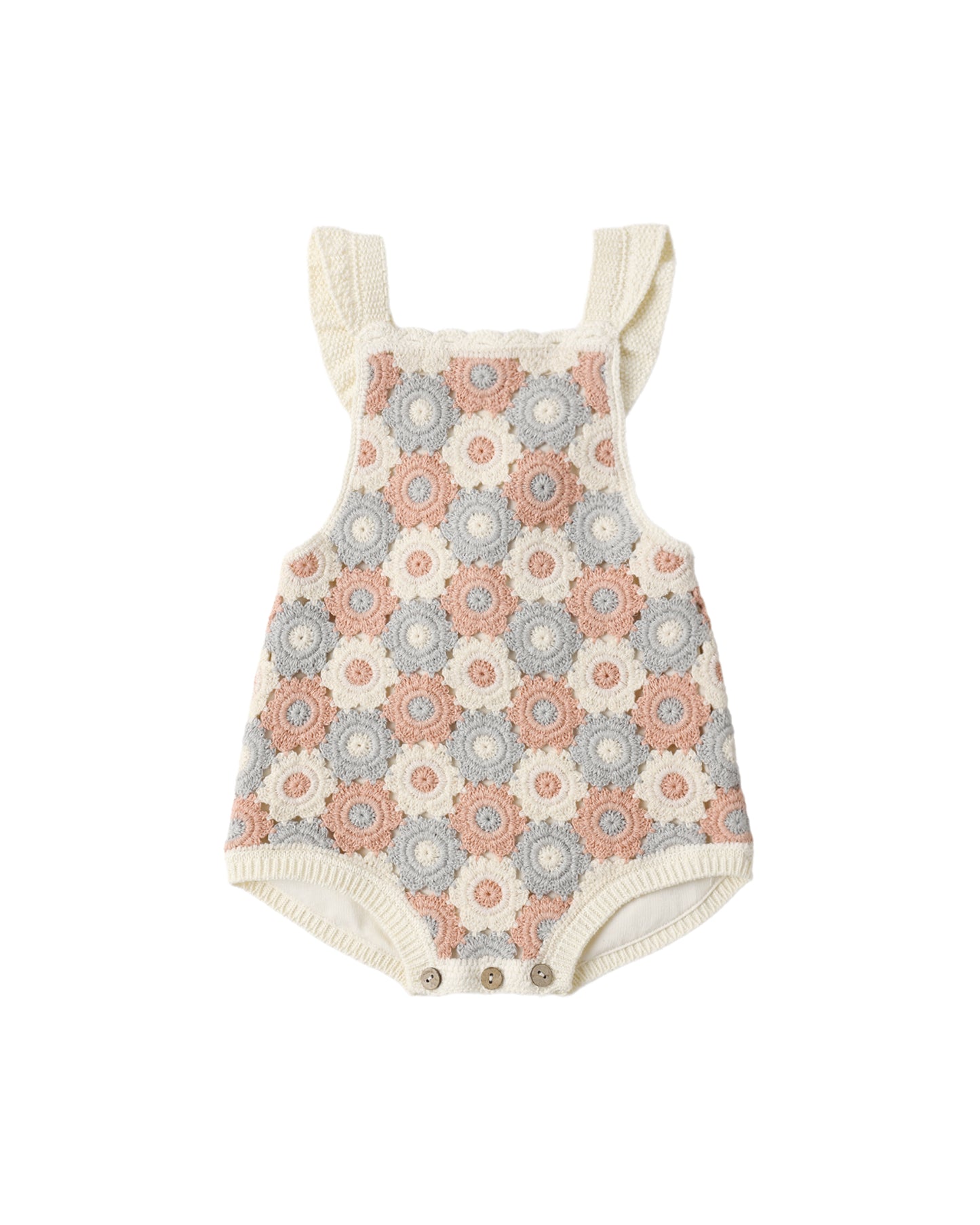 Crochet Romper- Ivory