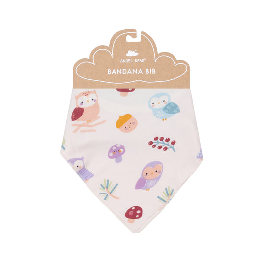 AD Bandana Bib - Cute Owls