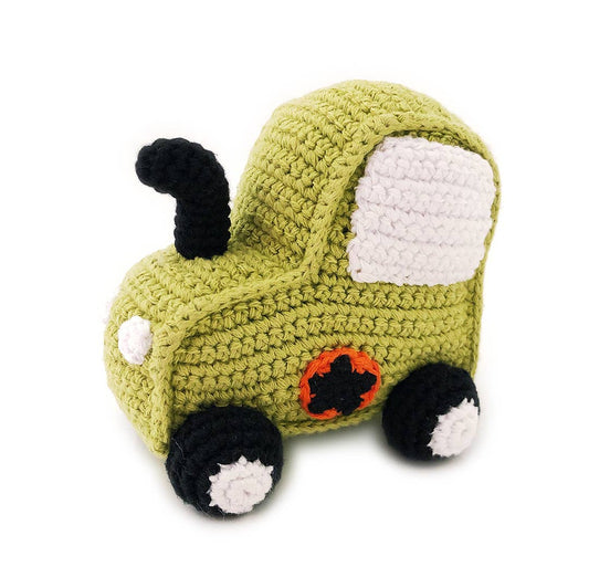 Plush Toy Tractor - Green