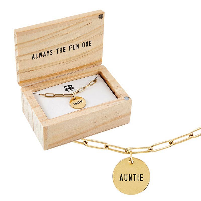 Link Necklace Jewelry - Auntie