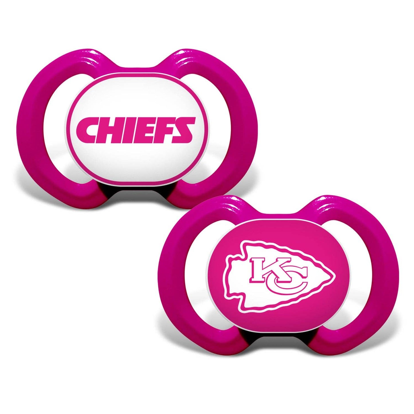 KC Chiefs - Pink Pacifier 2-Pack