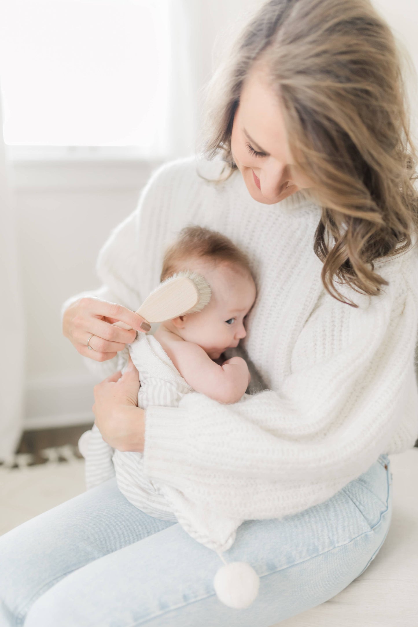 Wooden Baby Hair Brush