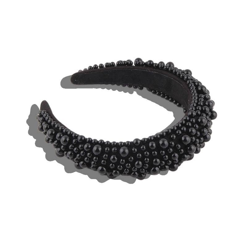 Pearl Headband - Black