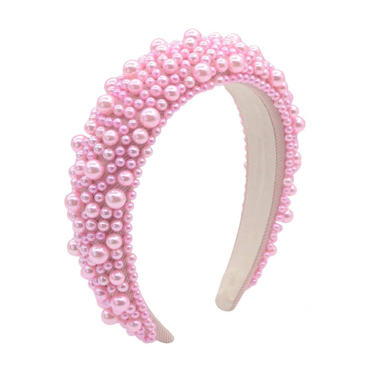 Pearl Headband - Pink