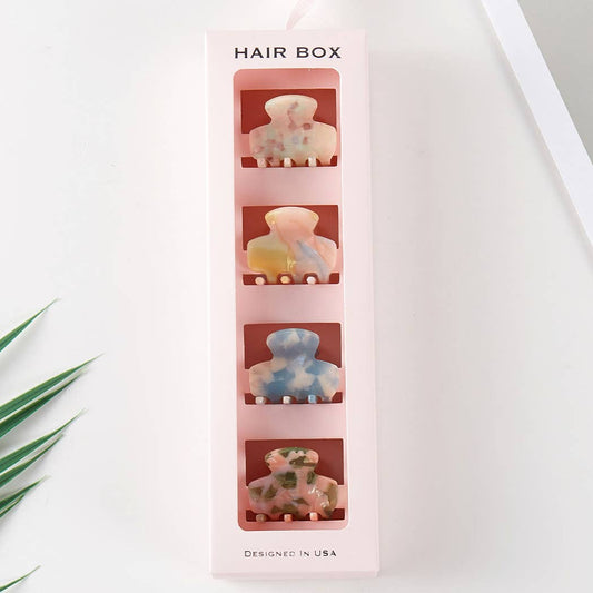 Pearlized Assorted Mini Claw Hair Clip