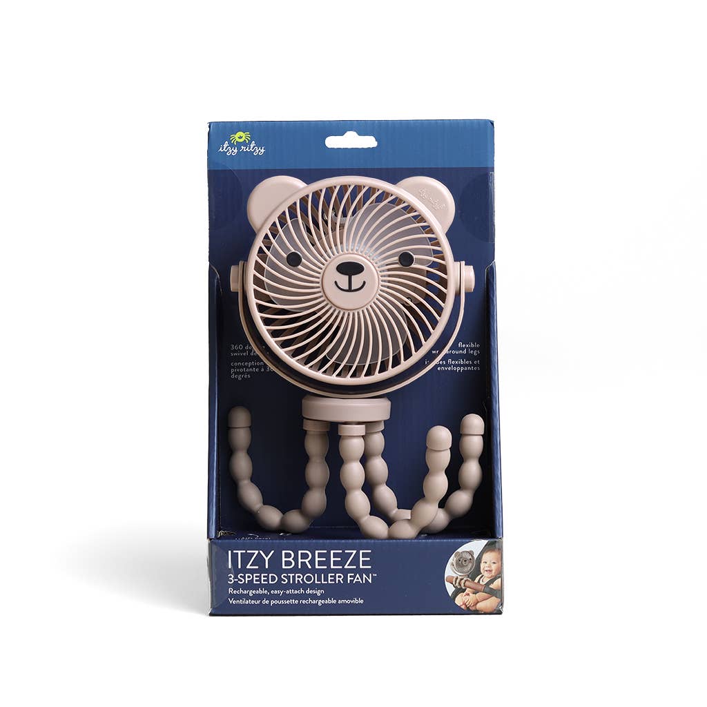 Itzy Breeze 3-Speed Stroller Fan- Pink