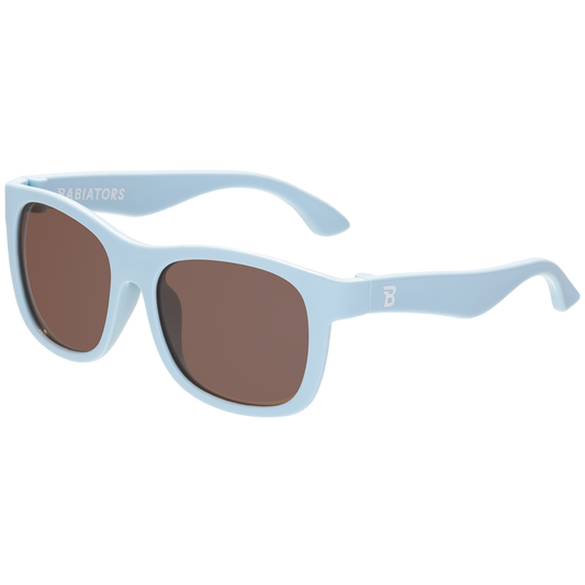 Baby Blue with Amber Lens Navigator Sunglasses