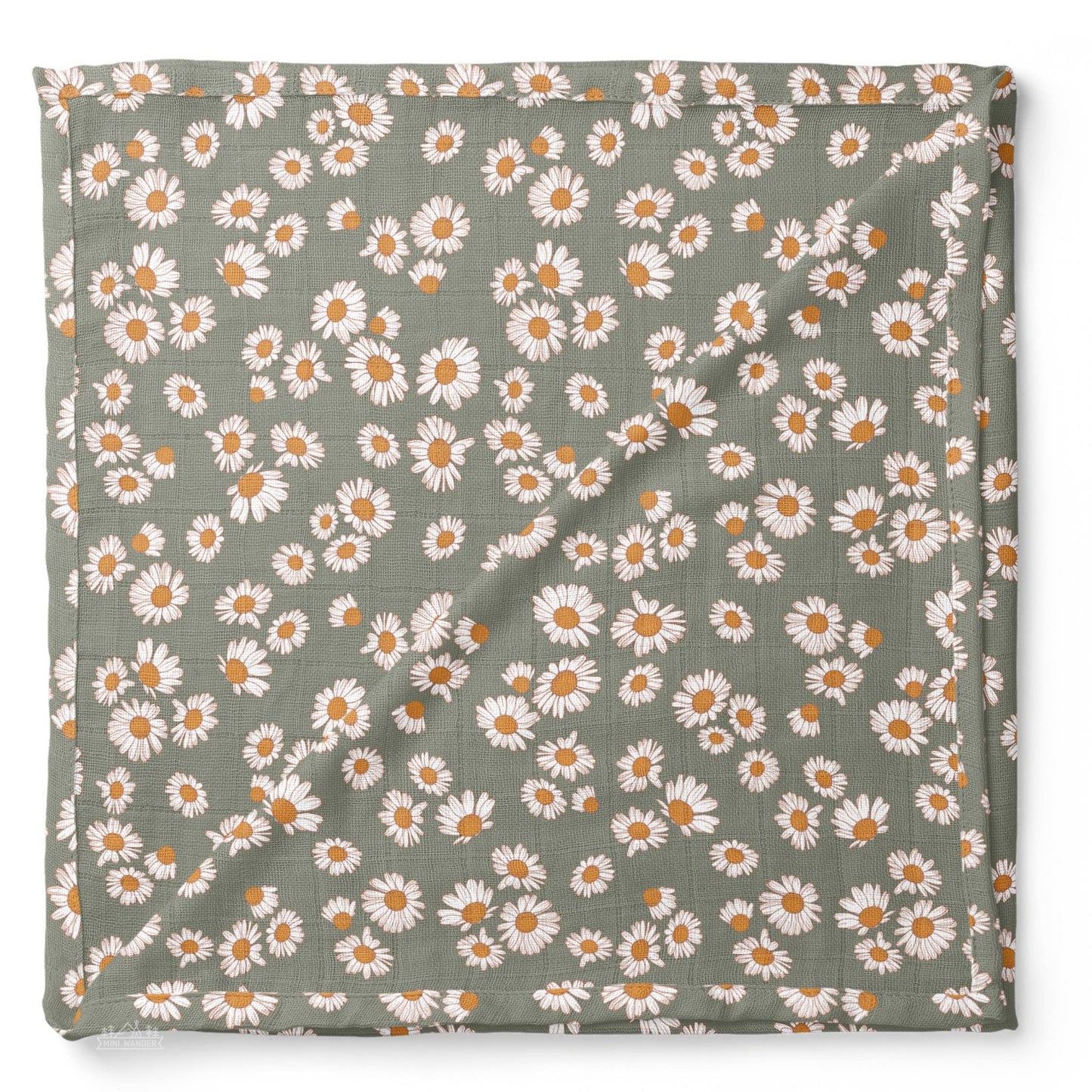 Muslin Swaddle  – Daisy Blush Pink