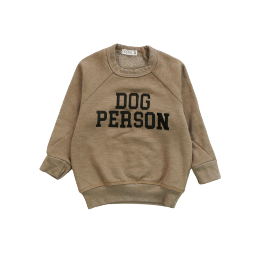 Dog Person Sweatshirt - Lt Brown