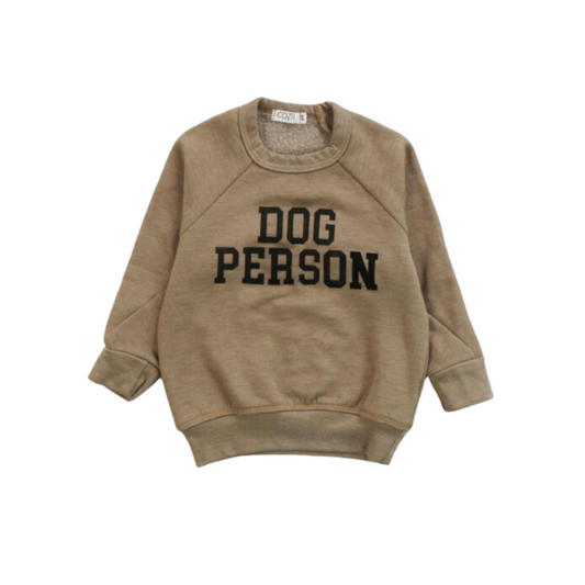 Dog Person Sweatshirt - Lt Brown