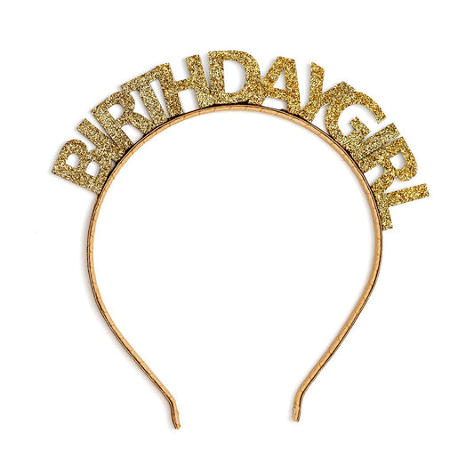 Birthday Headband - Gold