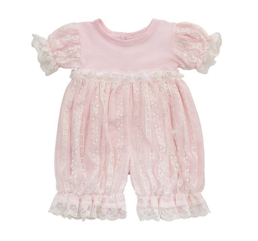 Precious Blush Bubble Romper