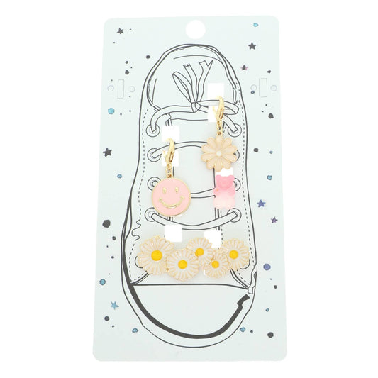 Shoelace Charm Set- Happy
