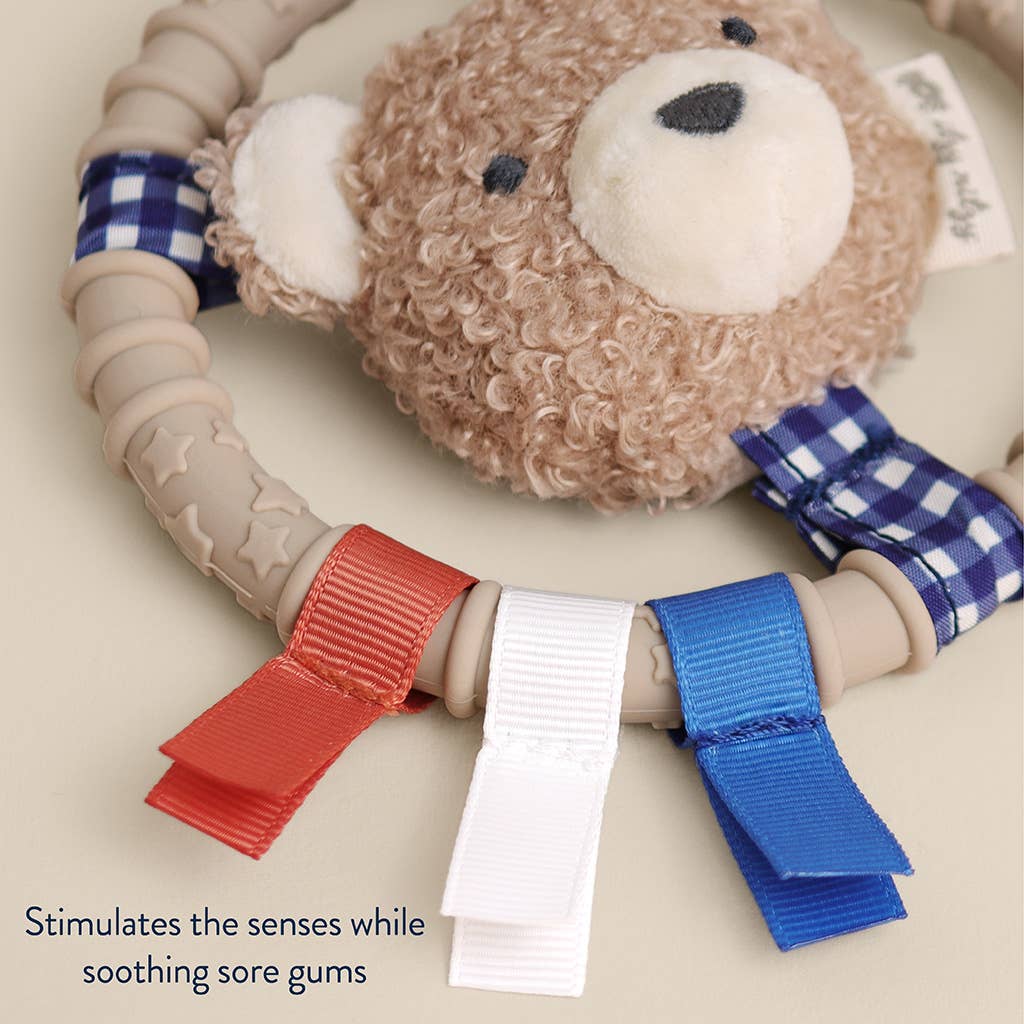 Itzy Ring Pal- Taupe Bear
