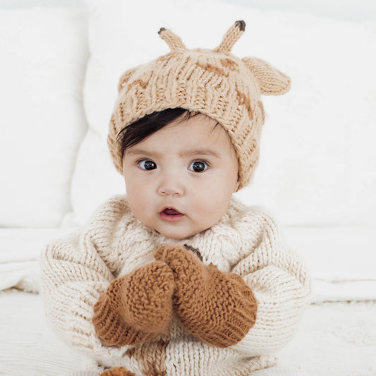 Stitch Mittens- Pebble