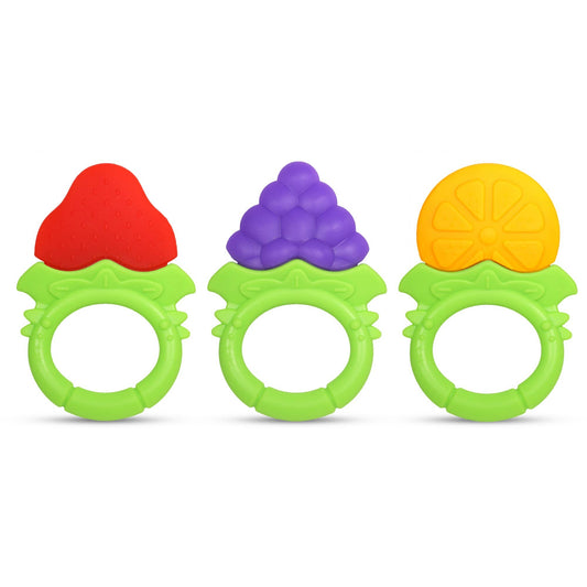 RaZ-Fruitique Silicone Teethers 3PK