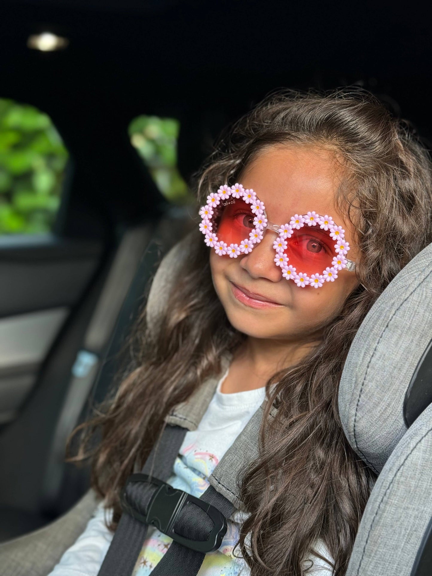 Daisy Pink Flower Sunglasses