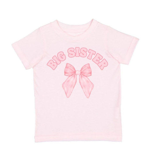 Big Sister Bow T-Shirt - Pink